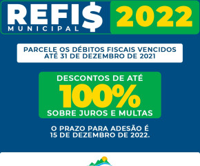 PREFEITURA DE VERÊ LANÇA O REFIS MUNICIPAL 2022