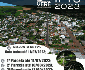 DEFINIDA DATA DE VENCIMENTO DO IPTU 2023